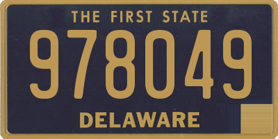 DE license plate 978049