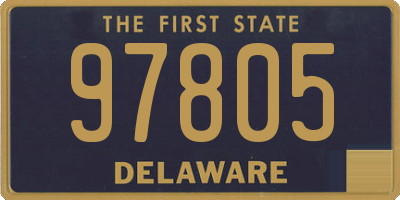 DE license plate 97805