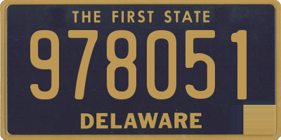 DE license plate 978051