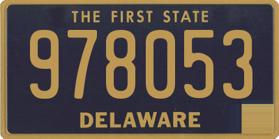 DE license plate 978053