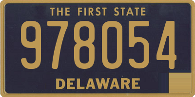 DE license plate 978054