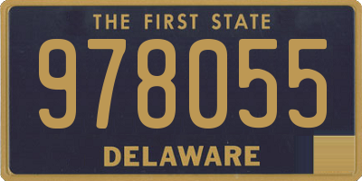 DE license plate 978055