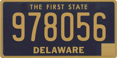 DE license plate 978056