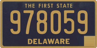 DE license plate 978059