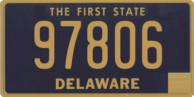 DE license plate 97806