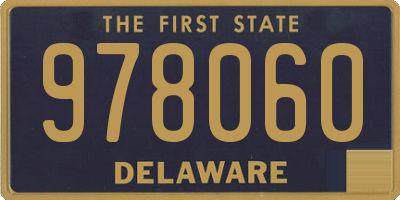 DE license plate 978060