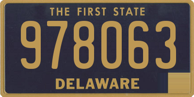 DE license plate 978063