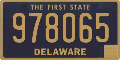 DE license plate 978065