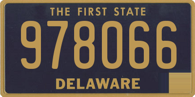 DE license plate 978066