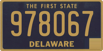 DE license plate 978067