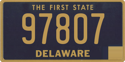 DE license plate 97807
