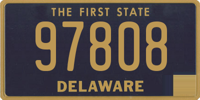 DE license plate 97808