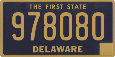 DE license plate 978080