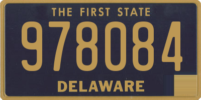 DE license plate 978084