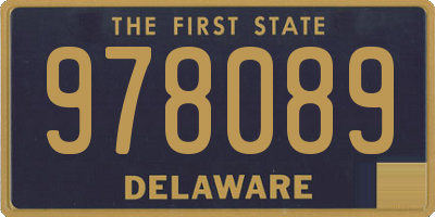 DE license plate 978089