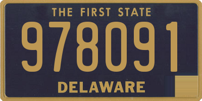 DE license plate 978091