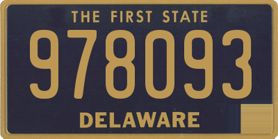 DE license plate 978093