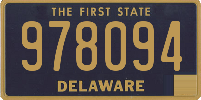 DE license plate 978094