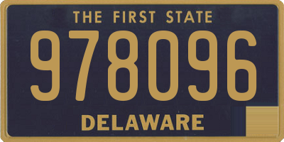 DE license plate 978096