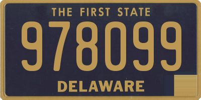 DE license plate 978099