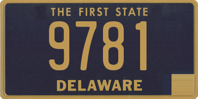 DE license plate 9781