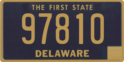 DE license plate 97810