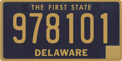 DE license plate 978101