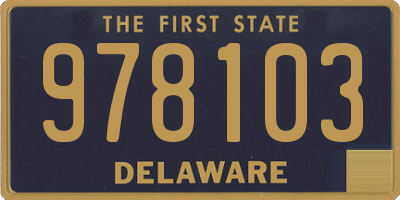 DE license plate 978103