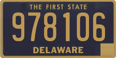 DE license plate 978106