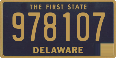 DE license plate 978107
