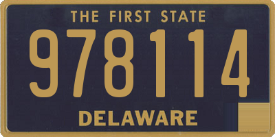 DE license plate 978114