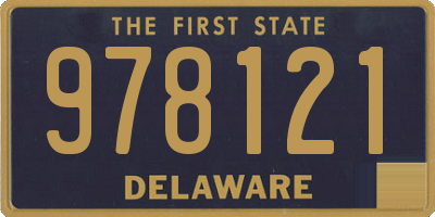 DE license plate 978121