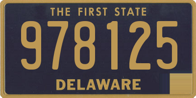 DE license plate 978125