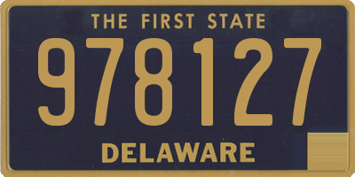 DE license plate 978127