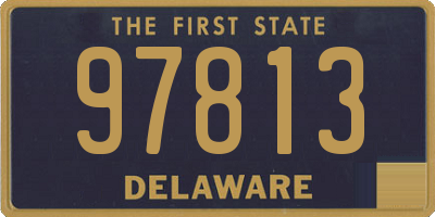 DE license plate 97813