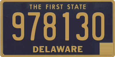 DE license plate 978130