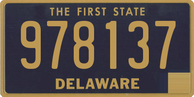 DE license plate 978137