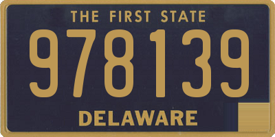 DE license plate 978139