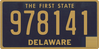 DE license plate 978141