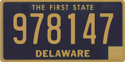 DE license plate 978147
