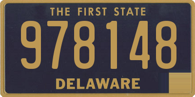 DE license plate 978148