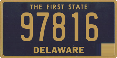 DE license plate 97816