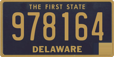 DE license plate 978164