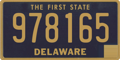 DE license plate 978165