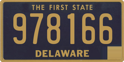 DE license plate 978166