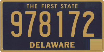DE license plate 978172
