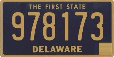 DE license plate 978173