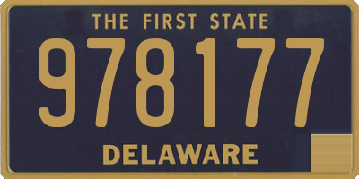DE license plate 978177