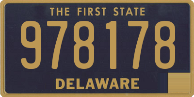 DE license plate 978178