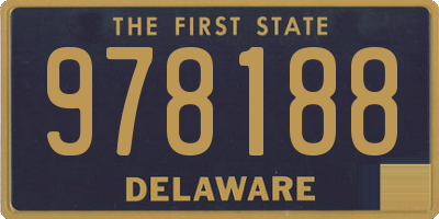 DE license plate 978188